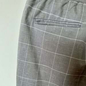Men’s Grey Topman Patterned Chinos with Drawstring